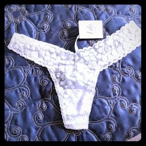 Victoria's Secret Lace "Bride" Thong
